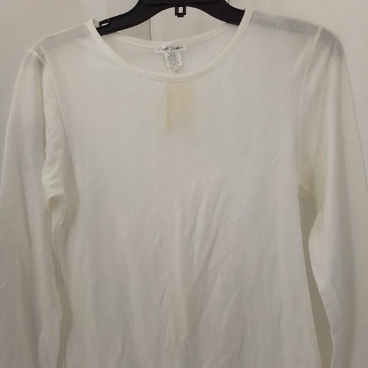 Women's White Jersey - Size M, Cotton/Nylon