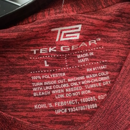 Tek Gear Kids Red T-Shirt, Size L, Polyester