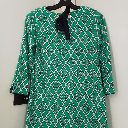 Crown & Ivy Women's Green/White Cotton Dress - XS