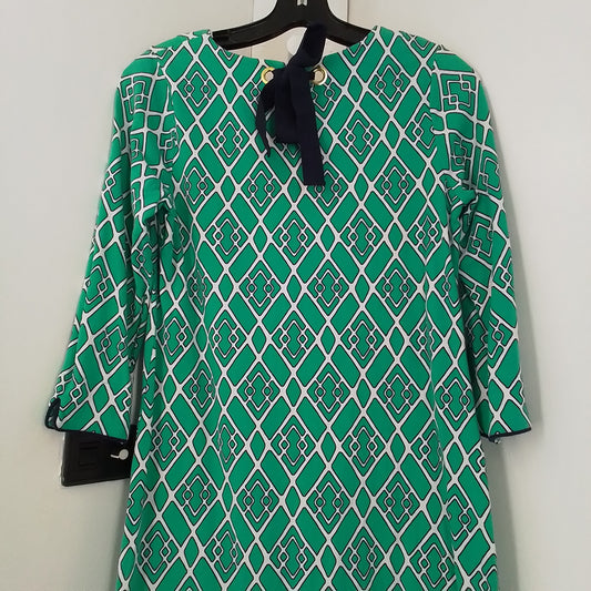 Crown & Ivy Women's Green/White Cotton Dress - XS