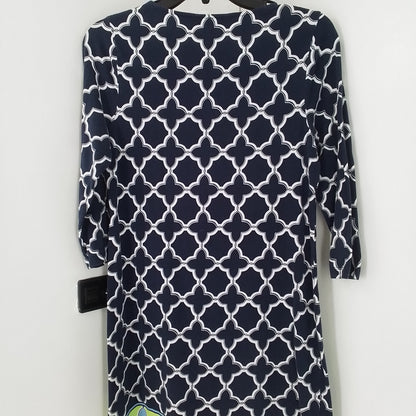 Crown & Ivy Womens Dress Blue/White XS Cotton