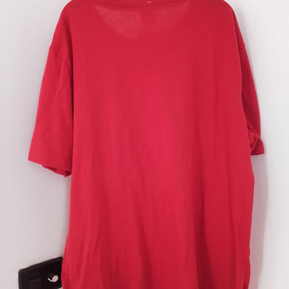 Kids Red T-Shirt - Cotton/Polyester, Sizes 14/16/XL