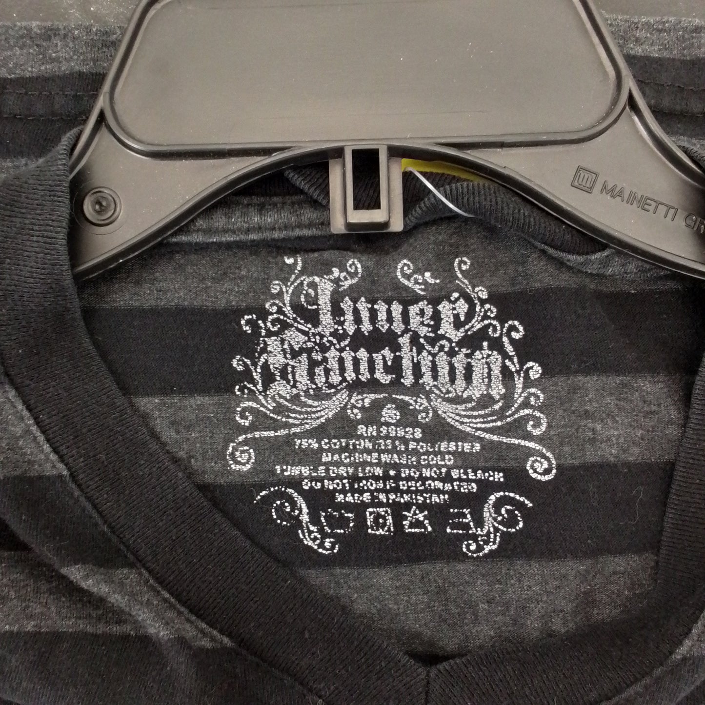 Women's Cotton Shirt - Size S - Black/Grey