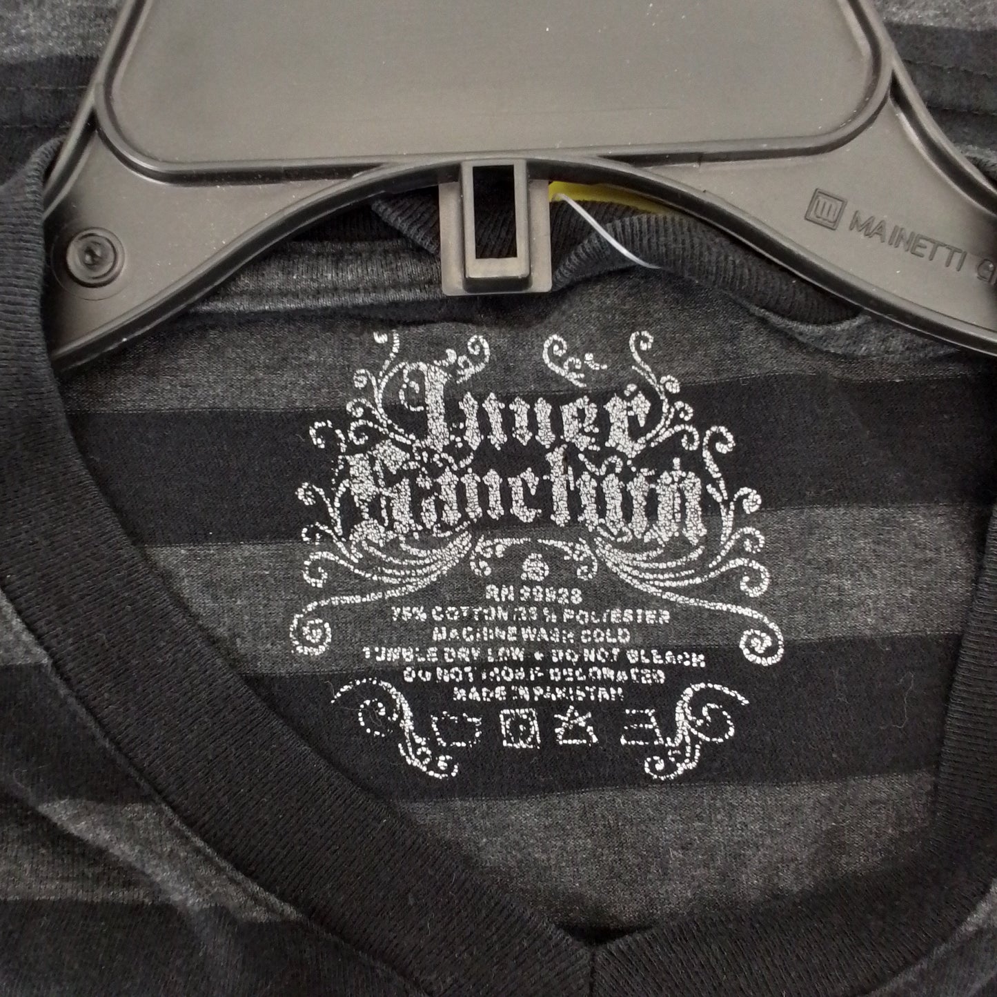 Women's Cotton Shirt - Size S - Black/Grey