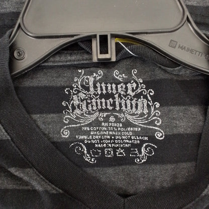 Women's Cotton Shirt - Size S - Black/Grey