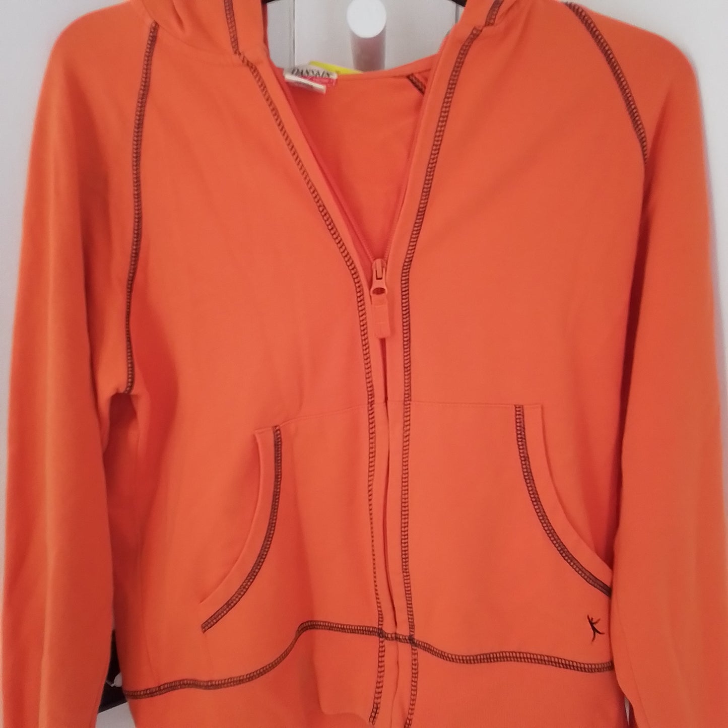 Danskin Women's Orange Cotton Sweatshirt - Size S