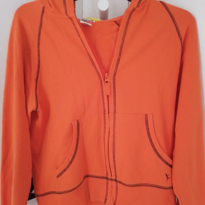 Danskin Women's Orange Cotton Sweatshirt - Size S