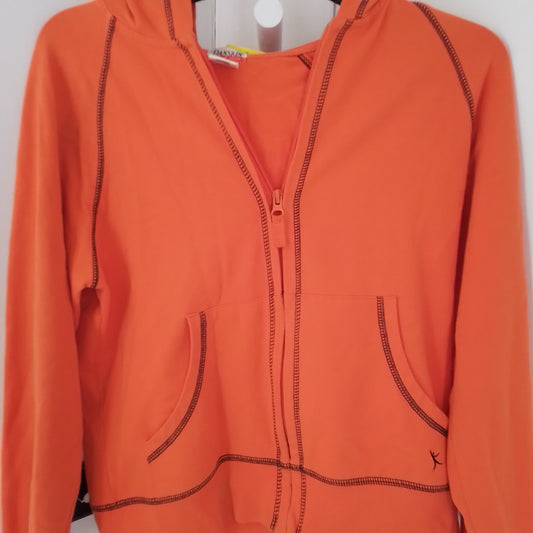 Danskin Women's Orange Cotton Sweatshirt - Size S