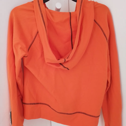 Danskin Women's Orange Cotton Sweatshirt - Size S