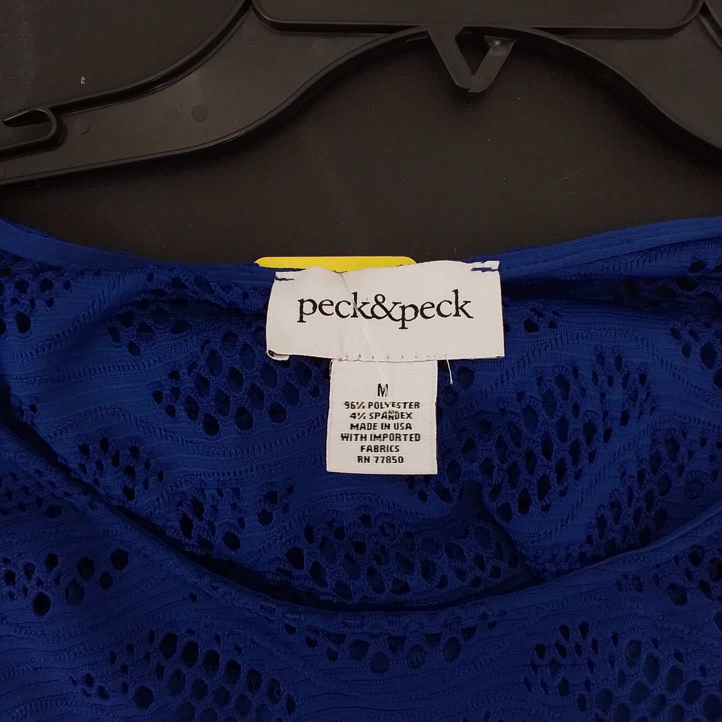 Women's Blue Polyester Blouse - Size M