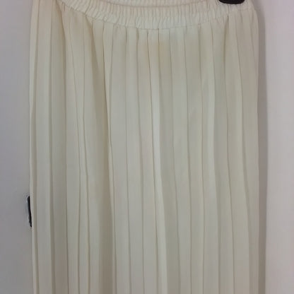 Women's White Polyester Skirt - Size 12