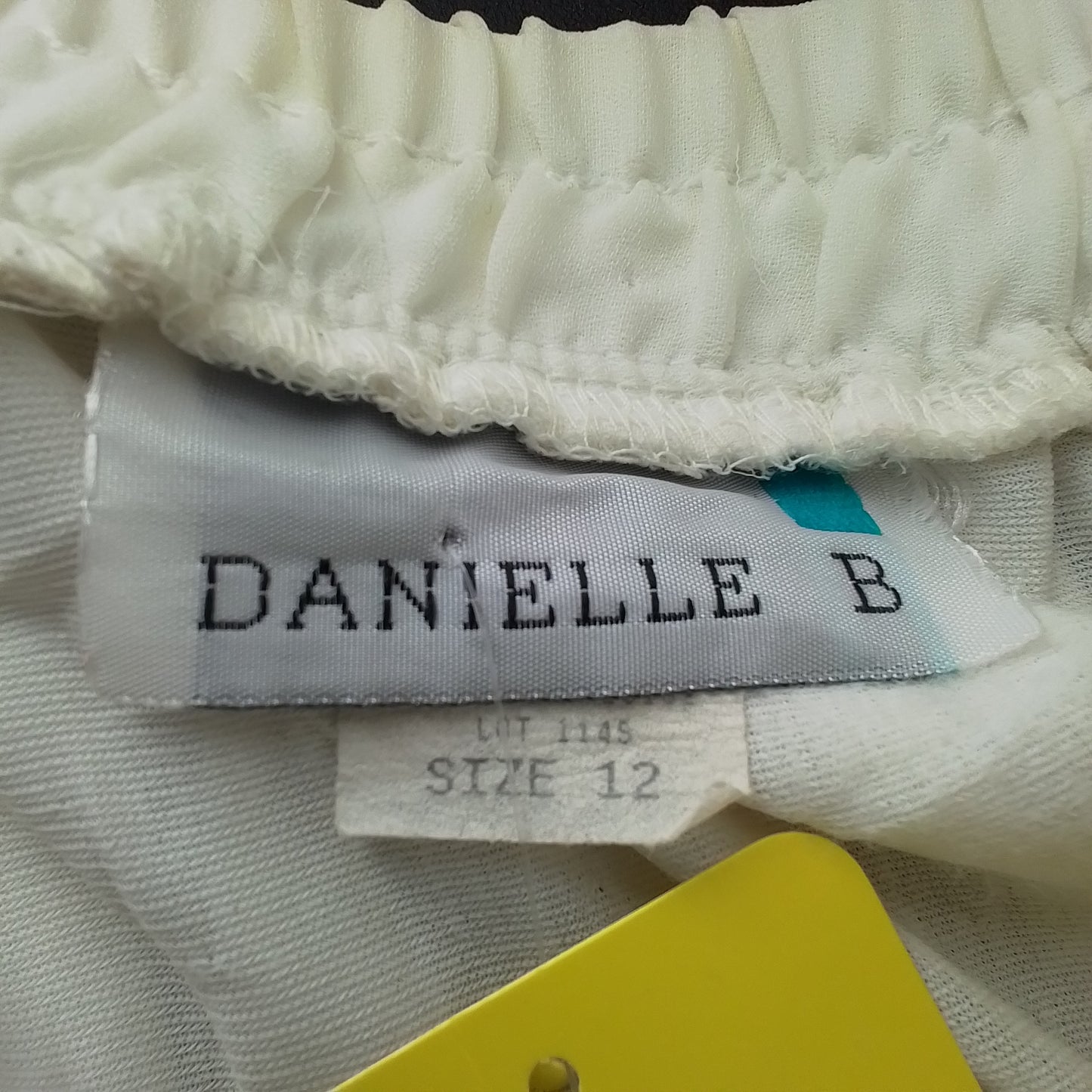 Women's White Polyester Skirt - Size 12