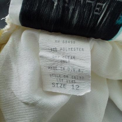 Women's White Polyester Skirt - Size 12