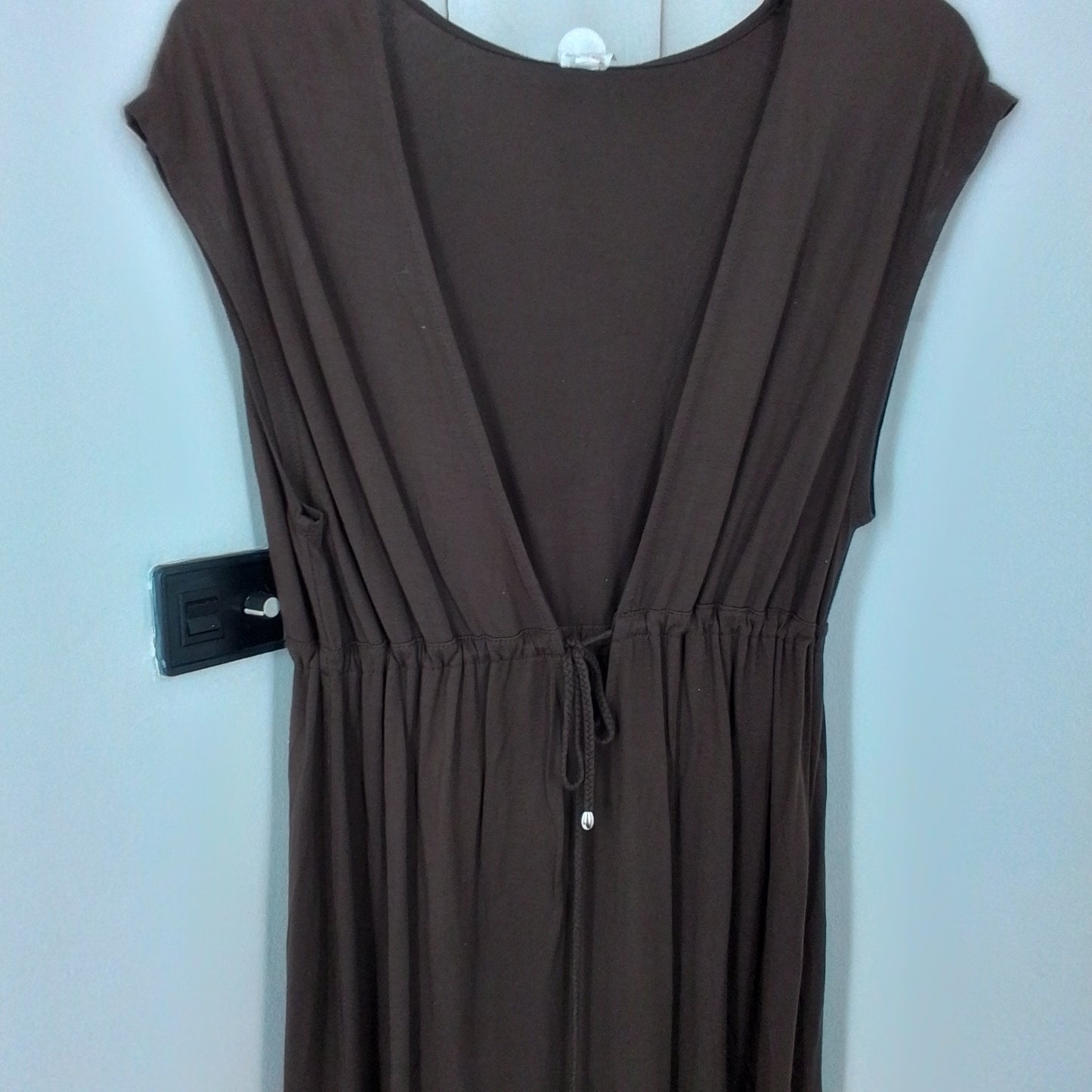 Marona Women's Brown Sun Dress, Size M, Rayon