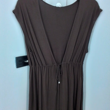 Marona Women's Brown Sun Dress, Size M, Rayon