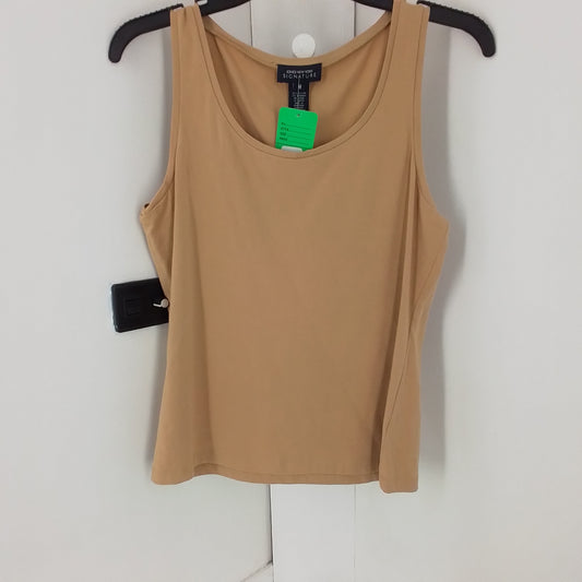 Women's Brown Cotton Tank Top - Size M