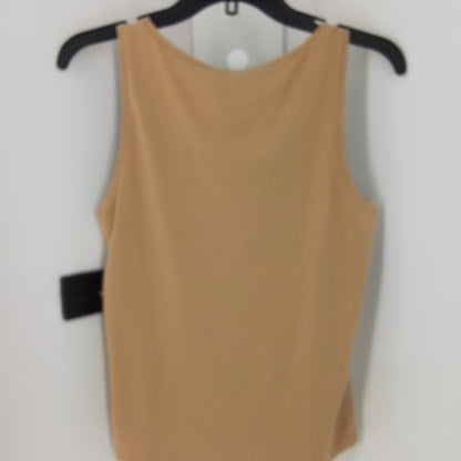 Women's Brown Cotton Tank Top - Size M