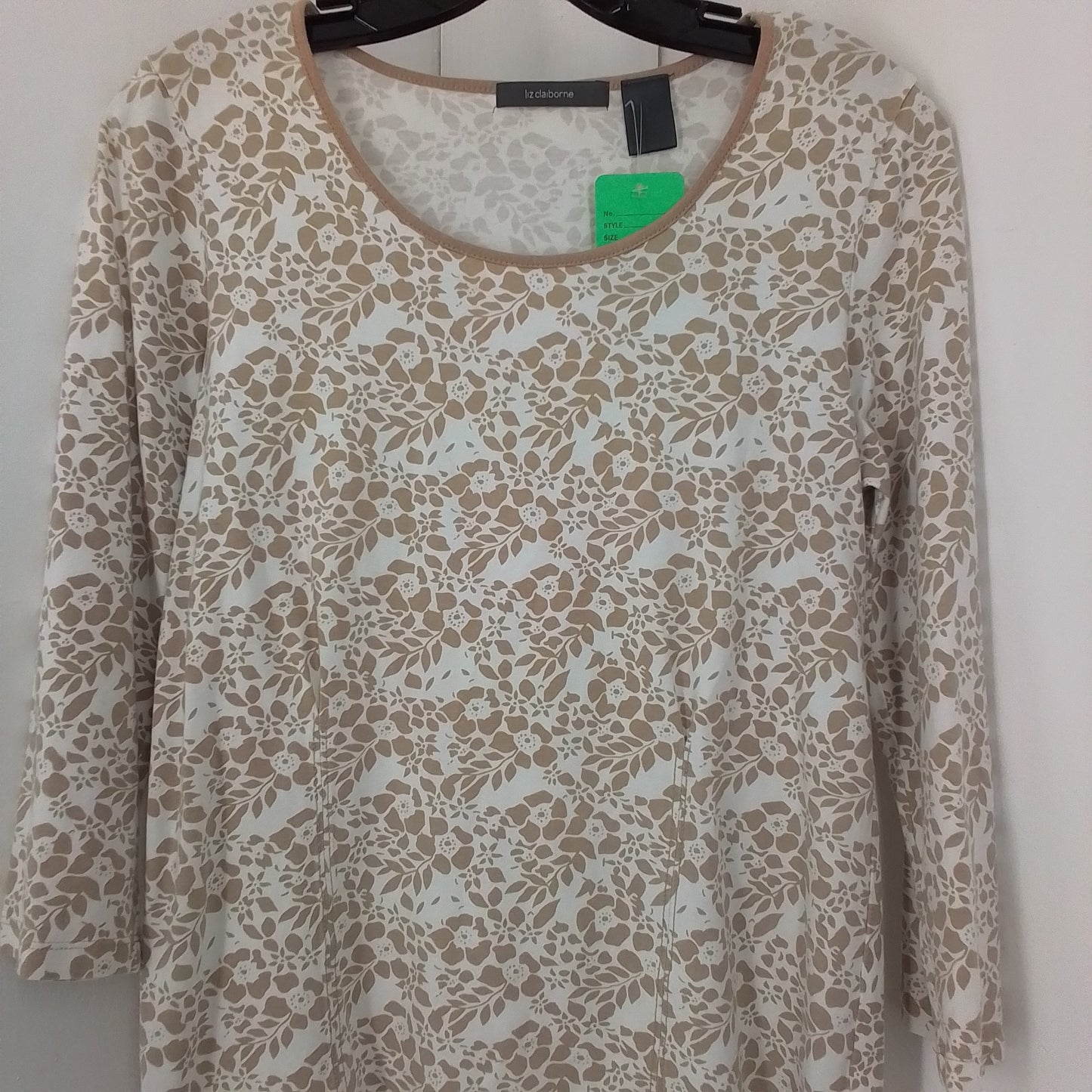 Women's Cotton Shirt - Brown/White