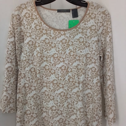 Women's Cotton Shirt - Brown/White