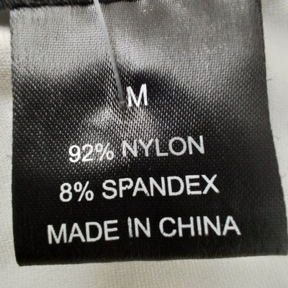 Women's White Tank Top - Size M, Nylon/Spandex