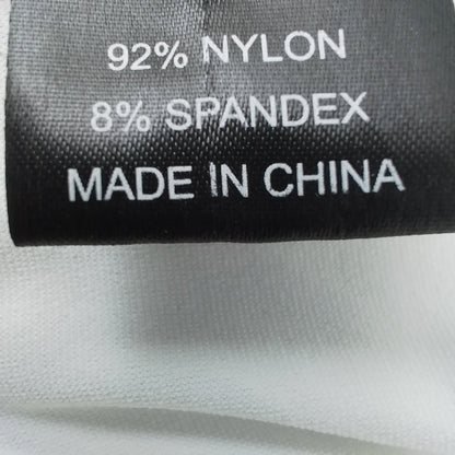 Women's White Tank Top - Size M, Nylon/Spandex