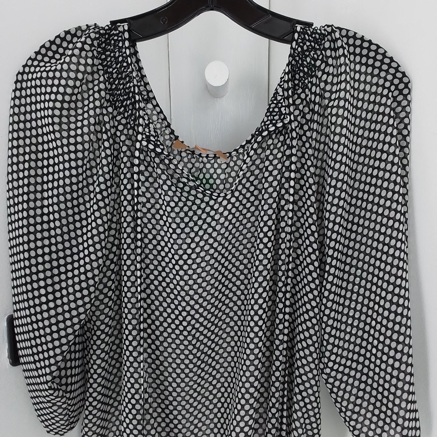 Women's Blouse - Size S - Black/White - Polyester