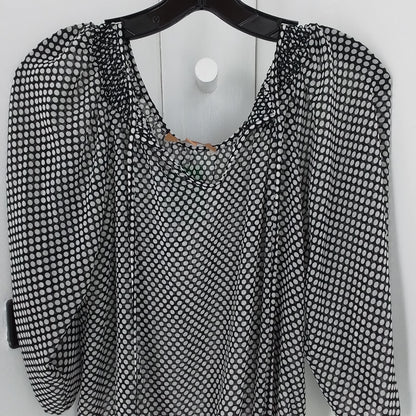 Women's Blouse - Size S - Black/White - Polyester