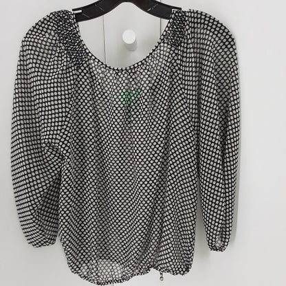 Women's Blouse - Size S - Black/White - Polyester