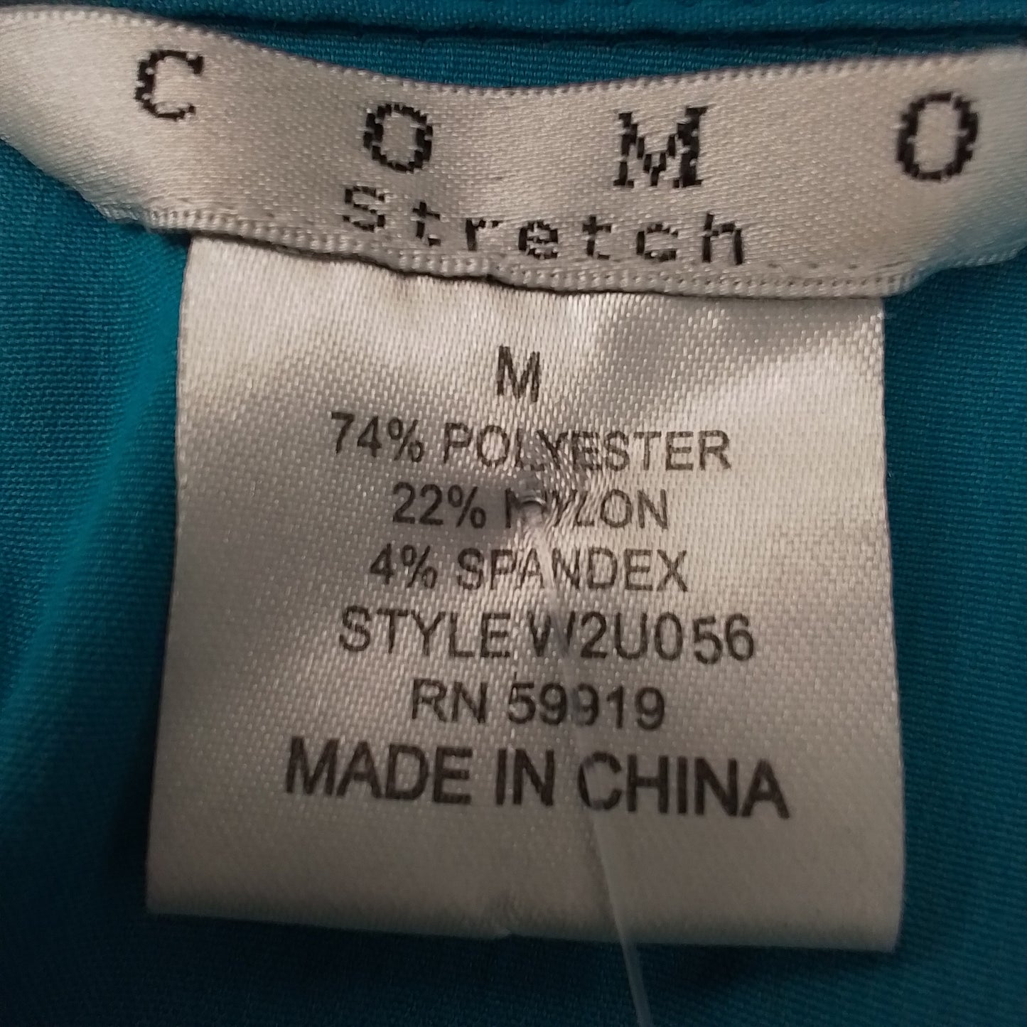 Women's aqua Polyester Blouse - Size M