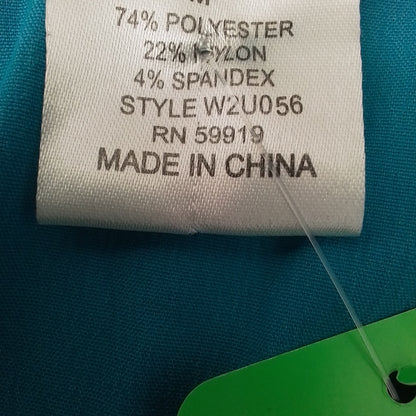 Women's aqua Polyester Blouse - Size M