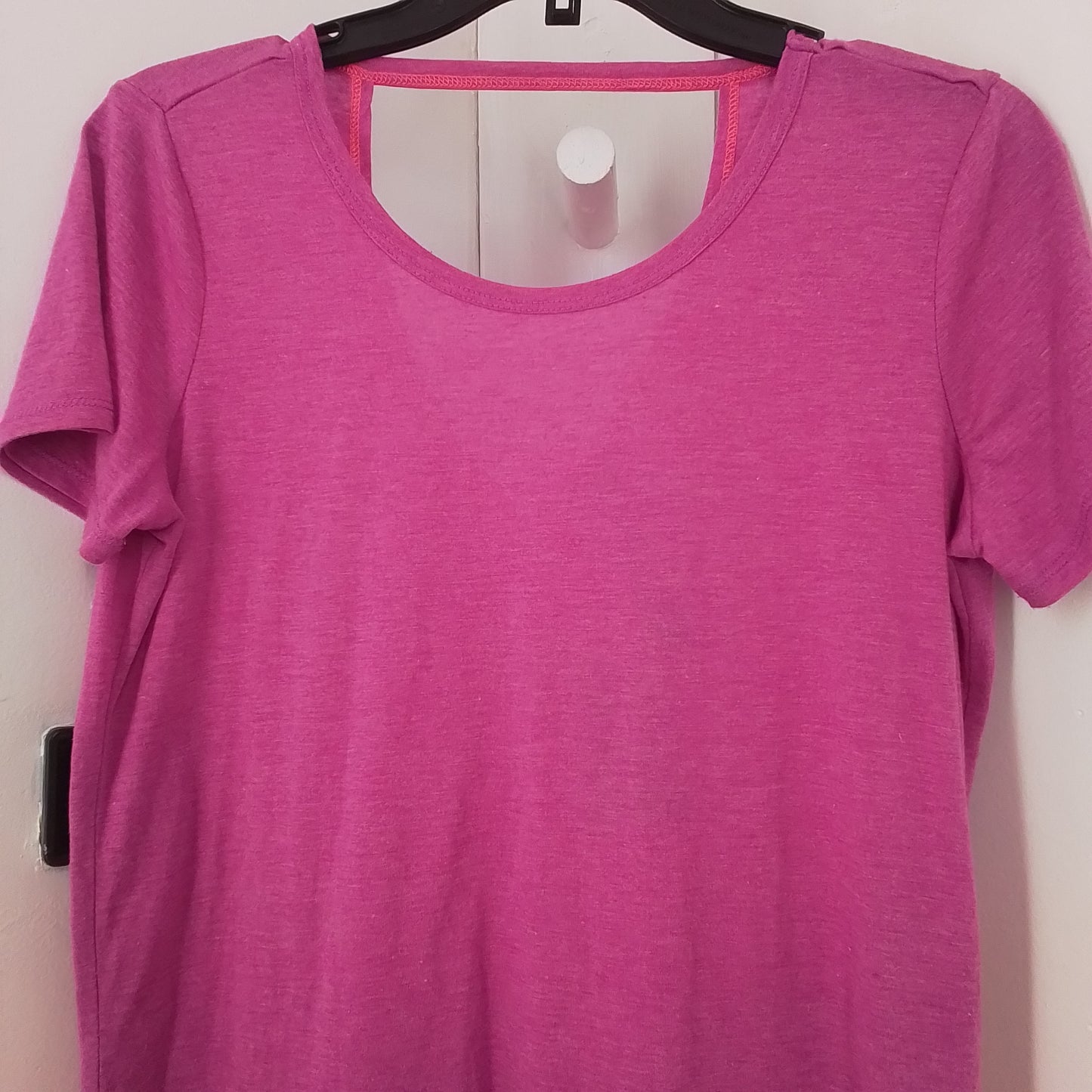 Women's Pink Polyester Shirt - Size M