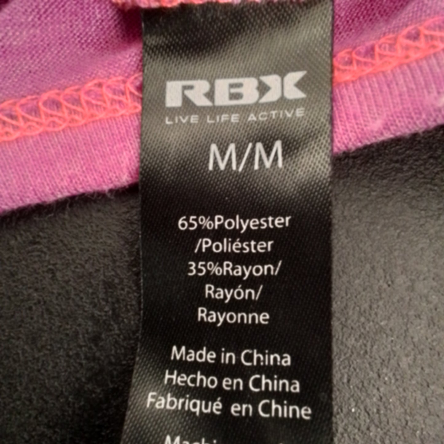 Women's Pink Polyester Shirt - Size M