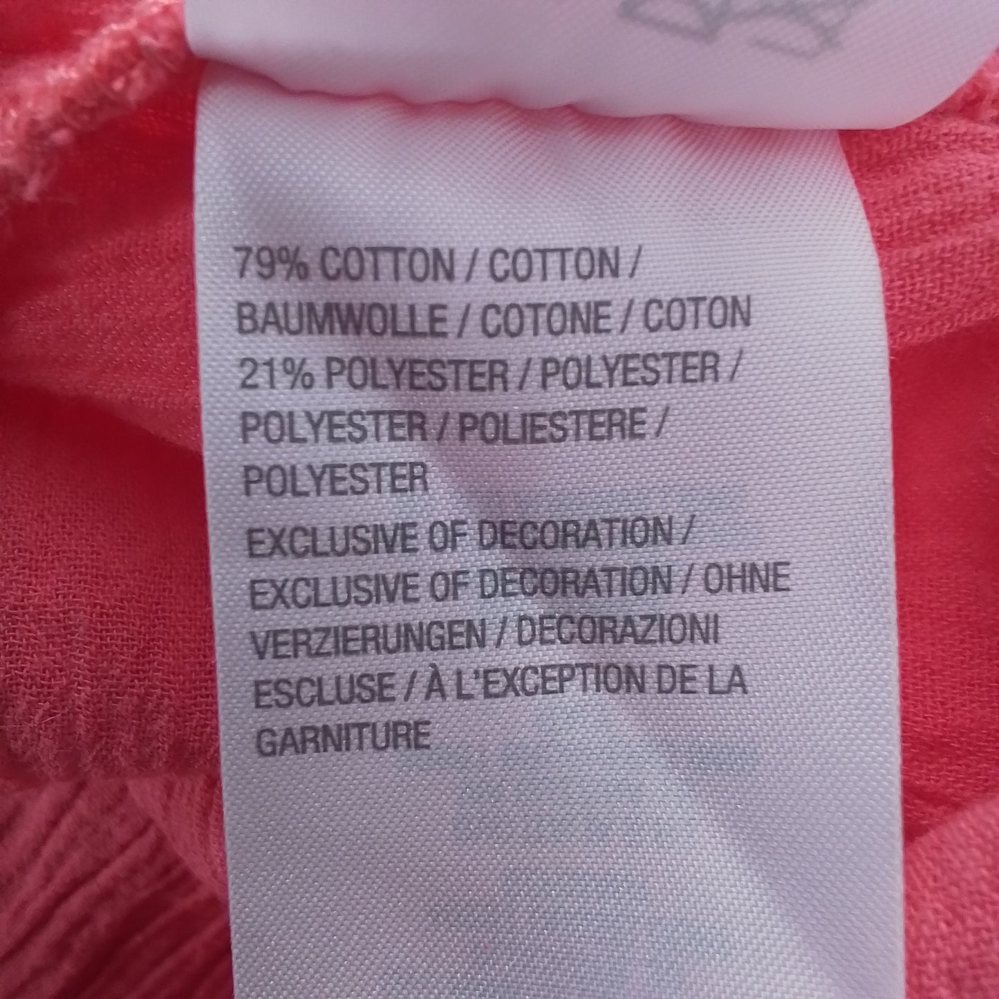 Women's Pink Blouse - Cotton/Polyester