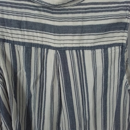 TIME AND TRU Women's Shirt -  off-White, grey blue XXL, Cotton