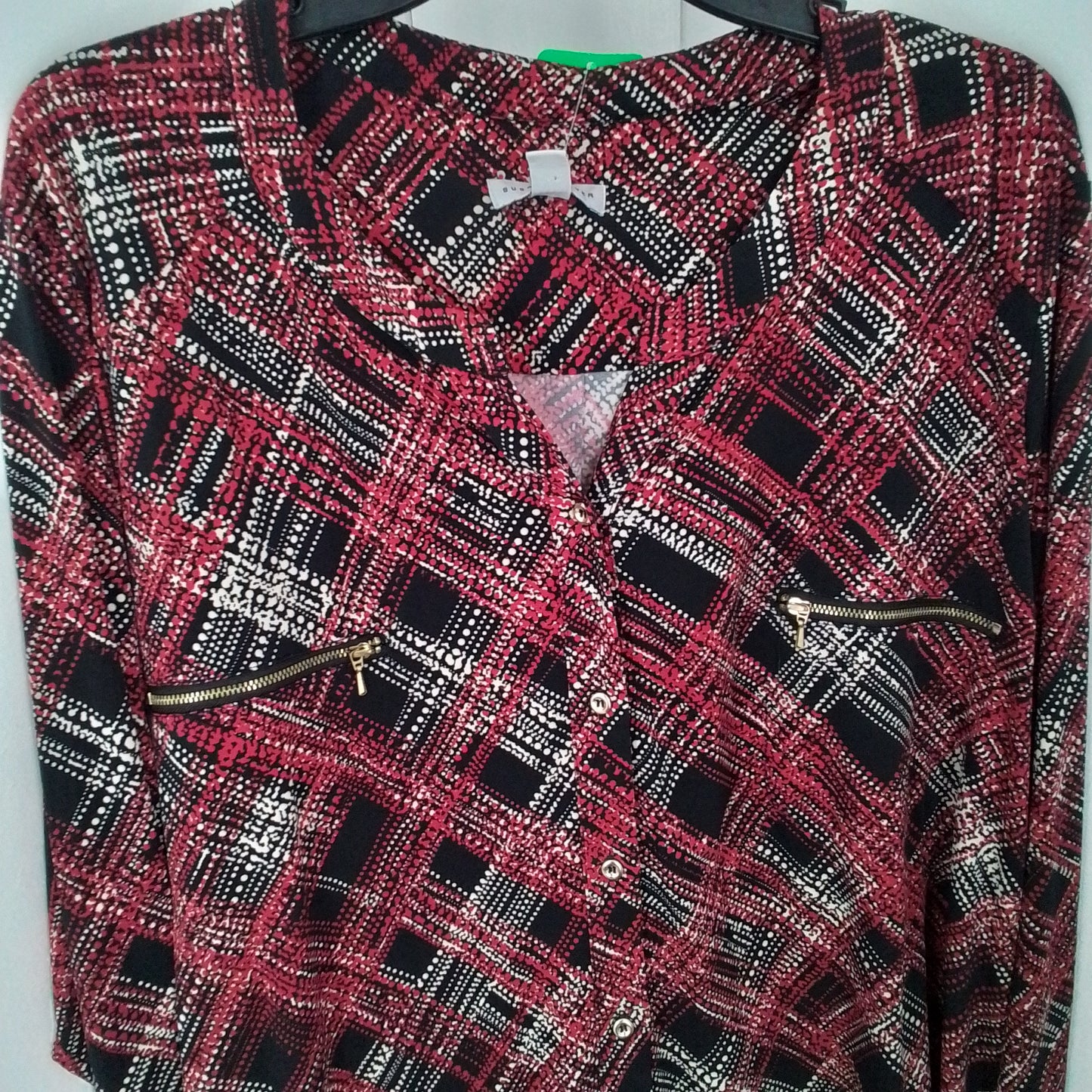 Women's Red Blouse 3X Polyester