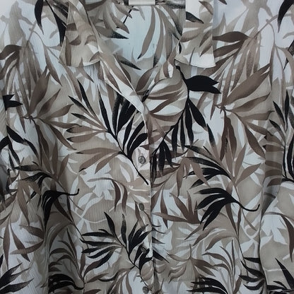 Women's Brown Polyester Blouse