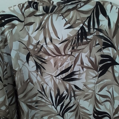 Women's Brown Polyester Blouse