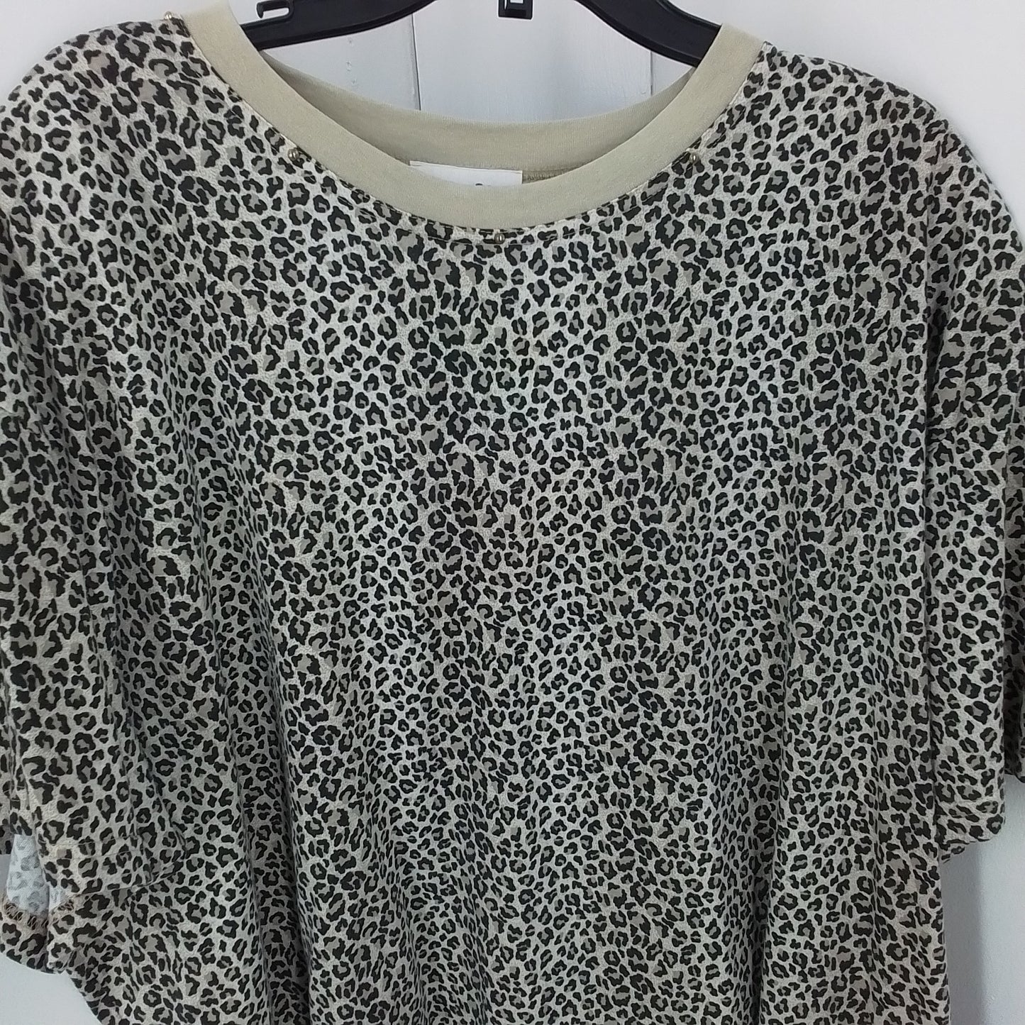 Women's Cheetah print Cotton Shirt (3x)