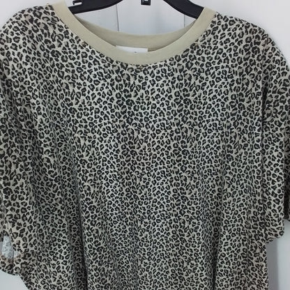 Women's Cheetah print Cotton Shirt (3x)