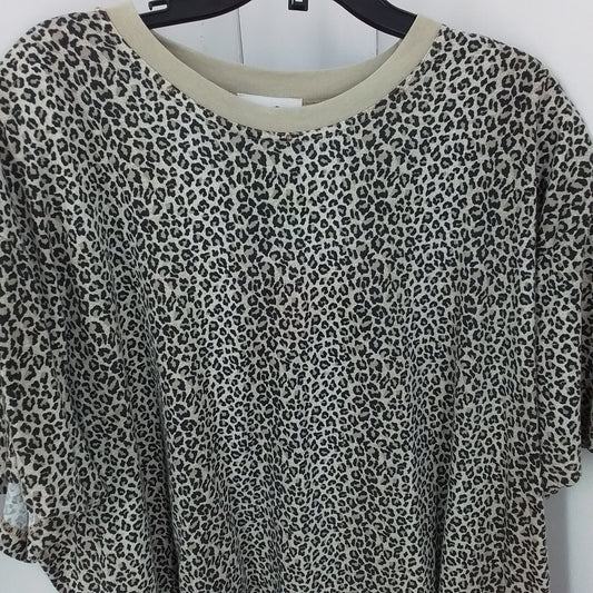 Women's Cheetah print Cotton Shirt (3x)