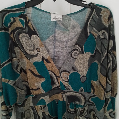 Women's Aqua & Grey Shirt - Unknown Brand