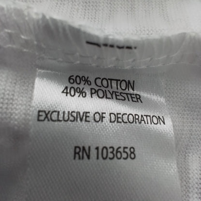 Women's White Shirt - Size L, Cotton/Polyester