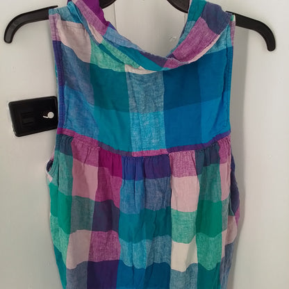 TIME AND TRU Women's Shirt XXL - Purple, Teal, Pink, Green