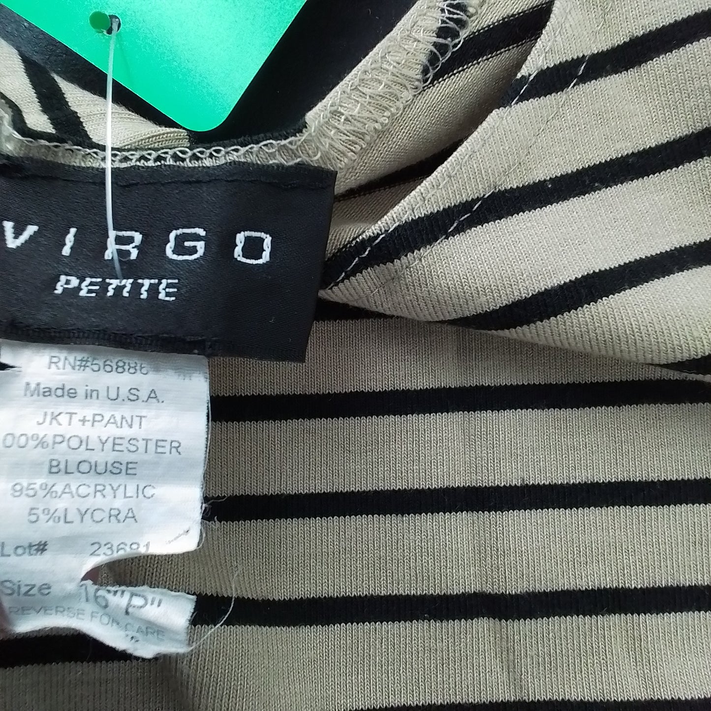 Women's Polyester Tank Top - Brown/Black