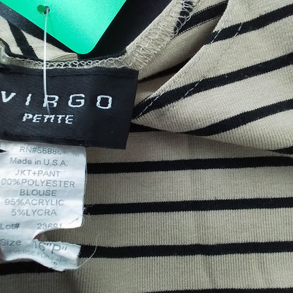 Women's Polyester Tank Top - Brown/Black