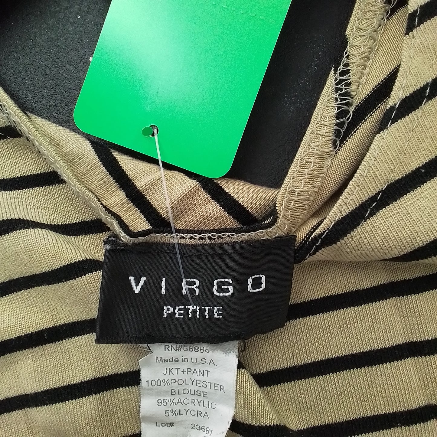 Women's Polyester Tank Top - Brown/Black