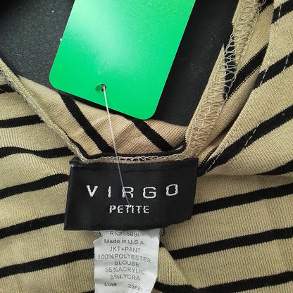 Women's Polyester Tank Top - Brown/Black