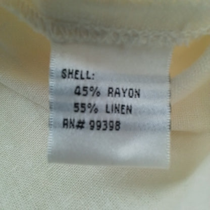 tan Women's Blouse - Rayon Linen