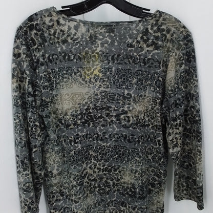 Kim Rogers Women's Shirt M Black Grey