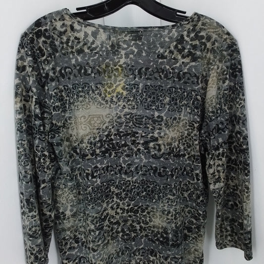 Kim Rogers Women's Shirt M Black Grey